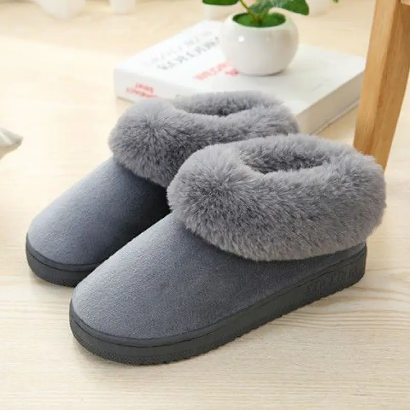 Super Cute Cotton Slippers Winter Homemade Korean Style Stuffed home-made indoor all-inclusive heel cotton shoes