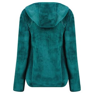 Chaqueta de lana Polar cálida con capucha de corte moderno de primera calidad para mujer, chaqueta de estilo urbano transpirable de peso pesado Musthave con logotipo personalizado - Product Image 6