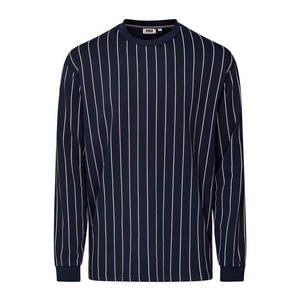 เสื้อสเวตเตอร์คอกลมแขนยาวสำหรับผู้ชายเสื้อฮู้ดผ้าลินินผ้าย้อมสีเรียบ - Product Image 1