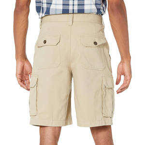 Pantalones cortos de carga informales transpirables Color liso con entrenamientos de bolsillo de carga y pantalones cortos de moda para hombres - Product Image 2