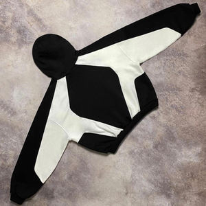 Nouveauté, sweat à capuche unisexe surdimensionné avec impression personnalisée sur le panneau - Product Image 2