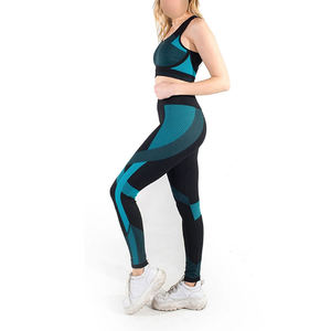 Conjunto de Yoga de 10 Piezas con Logotipo Personalizado para Mujer, 100% Algodón, Transpirable y de Secado Rápido, Cintura Elástica, Talla Grande, Impresión Digital - Product Image 2