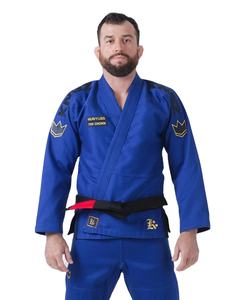 Uniforme de Jiu Jitsu Brasileño de Alta Calidad, Marca Kingz Comp 450 V6, Color Azul, Alta Resistencia - Product Image 1