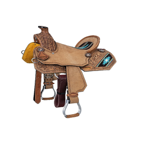 ชุดนักแข่งม้าหนังแท้คุณภาพพรีเมี่ยมอานม้าแบบตะวันตกและอังกฤษสำหรับขี่ม้า - Product Image 1