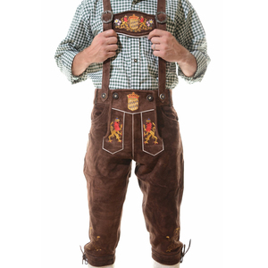 Últimos disfraces de Oktoberfest bávaros para hombres y mujeres Lederhosen ligeros y bordados todos los tamaños estilos largos y cortos - Product Image 1