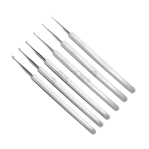 Curetas de chalazión de acero inoxidable reutilizables de alta calidad, herramientas quirúrgicas oftálmicas, esterilización a alta temperatura para Hospital - Product Image 1