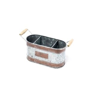 Rustic Galvanized Metal Utensil Holder with Silicone Material Shape Spoon for Kitchen Home Hotel Restaurant Wedding - Product Image 3
