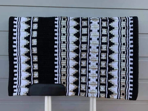 Tapis de selle occidental de qualité supérieure en gros coussin de présentation de contour en laine de Nouvelle-Zélande rembourrage en feutre de gel équipement d'équitation durable - Product Image 5