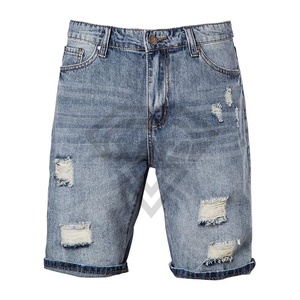 กางเกงยีนส์ขายาวสำหรับผู้ชายกางเกงขาสั้นผ้ายีนส์ขาดแบบวินเทจแนวสตรีทแวร์ออกแบบได้ตามต้องการ - Product Image 6