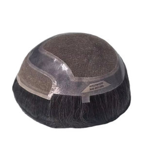 Toupee para Hombre Taz Hair, Peluca de Cabello Humano 100%, Densidad Cruda 60%-150%, Cabello Indio Remy, Resistente al Agua, Ondulado - Product Image 5