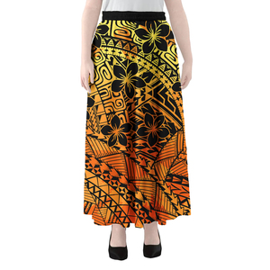 Vestido polinesio personalizado al por mayor, vestidos de noche Pacífico de islas del, faldas largas estampadas para mujer - Product Image 1