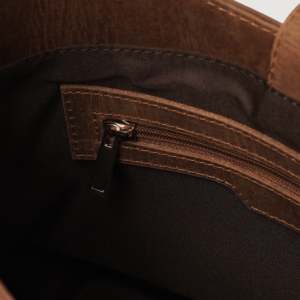 Authentic Tan Brown Leather Vintage Hobo Bag - Product Image 5