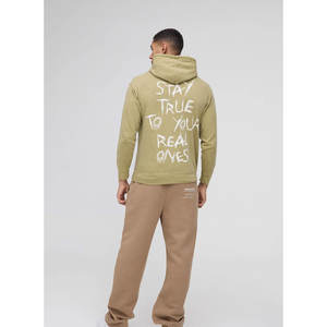 Sudaderas con capucha de talla grande de alta calidad para hombre con logotipo personalizado, sudadera informal de algodón pesado Vintage de gran tamaño - Product Image 2