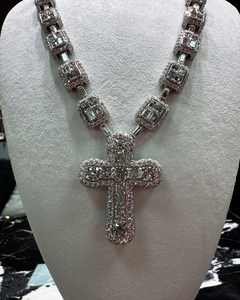 Pendentif de luxe en argent 925 Hip Hop Design bijoux de fête personnalisables avec diamant Moissanite et caution de sac d'argent glacé - Product Image 6