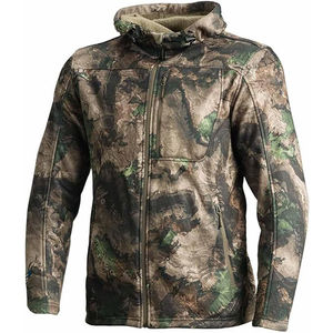 Vestes de chasse unisexes en softshell de haute qualité, respirantes, coupe-vent, imperméables, à col montant et fermeture éclair, personnalisables en gros, avec impression - Product Image 4