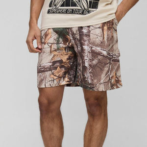 Cómodo diseño único sudor corto hecho en fábrica de talla grande pantalones cortos de sudor para hombres tendencia producto impreso corto - Product Image 1