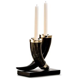 Design Buffalo Horn Candle Holder <b>Handmade</b> Shiny Polished <b>Christmas</b> Parties Decorate Horn Candle Holder - Product Image 4