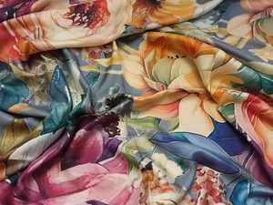 100% chal de seda hecho a mano Color sólido geométrico Jacquard elástico Hijab bufanda directa de la India para mujeres musulmanas en temporada de primavera - Product Image 5