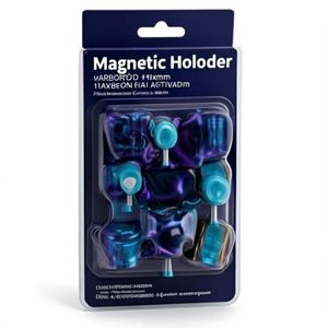 Soporte Magnético para Notas 11x18mm, Imán de Ferrita Azul Oscuro, Paquete de 4 - Magnetoplan - Product Image 2