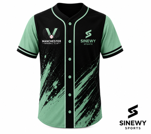 เสื้อเบสบอลชาย SINEWY SPORTS แบบสวม กระดุมหน้า แขนสั้น ผ้าโพลีเอสเตอร์ ระบายเหงื่อได้ดี มีไซส์ใหญ่ - Product Image 1