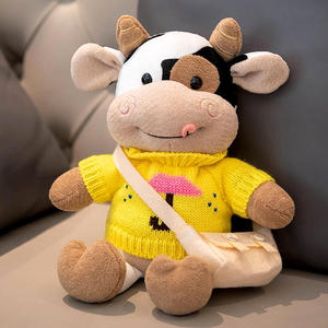 EN STOCK Peluches Suaves y Lindos de Animales, <span class=keywords><strong>Vaca</strong></span> de Peluche, Juguetes, Muñeca para Niños y Bebés, <span class=keywords><strong>Vaca</strong></span> Blanca y Negra de Peluche - Product Image 5