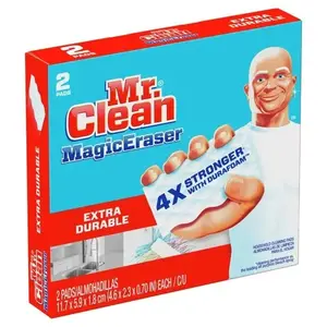 Mr. Clean Magic Eraser Cleaning Wipes For Kitchen, Bathroom, and Shower Cleaner, 48 Magic Eraser Sheets Total