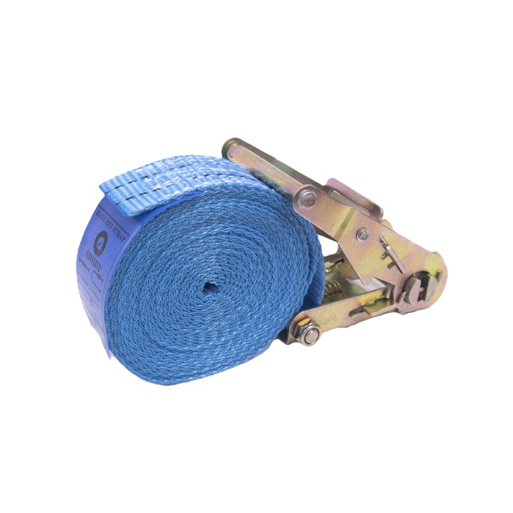 Noteworthy and CustomFit 50mm Blue Polyester Belt Ratchet Strap Tie