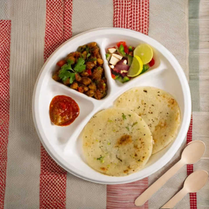 Platos Redondos Compostables de Bagazo, Resistentes, de 9 Pulgadas, Platos de Fibra de Caña de Azúcar para Restaurantes, Bodas y Entrega de Alimentos - Product Image 6