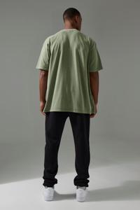 เสื้อยืดไหล่ตกไซส์ใหญ่พิเศษของผู้ชายสำหรับ2024เสื้อยืดดีไซน์พิมพ์ลายระบายอากาศผลิตในปากีสถาน - Product Image 2