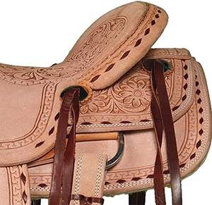 Conjunto de Sillín Inglés de Cuero Occidental |   Múltiples Tamaños y Colores |   Equipo Clásico para Carreras de Caballos, Hecho a Mano, Resistente, 2026 - Product Image 5