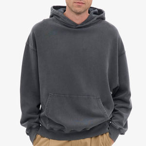 Sweat-shirts pour hommes de haute qualité, surdimensionnés, avec logo imprimé en 3D personnalisé, pull-over, taille américaine, 100% coton, sweat-shirt uni pour hommes - Product Image 3