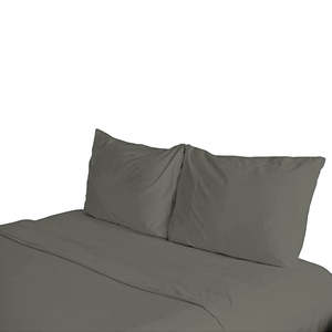 Reine taille printemps Air microfibre gris plat drap de lit ensemble 4 pièces couette coton remplissage Massage caractère de noël pour lits - Product Image 2