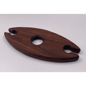 Présentoir élégant personnalisé pour verres en bois de bambou Présentoir de vaisselle de cuisine élégant pour mariages et fêtes - Product Image 3