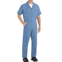 Combinaisons de travail décontractées personnalisables en coton et polyester de qualité supérieure pour hommes, à manches courtes, avec fermeture éclair, coupe ajustée, exportation en gros