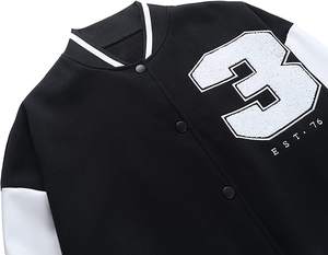 เสื้อแจ็กเก็ตเบสบอลสตรี,เสื้อคลุมลำลองโลโก้แบบกำหนดเอง - Product Image 4