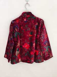 Veste bomber en velours de coton respirant écologique réversible à imprimé jungle classique Art & Craft pour femmes Hiver - Product Image 6