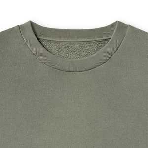 Sudadera Personalizada con Cuello Redondo, 100% Algodón, Sudadera Extra Grande de Felpa Francesa, Sudadera Lisa de Estilo Urbano, Sudadera con Capucha de Lujo con Lavado Ácido - Product Image 4