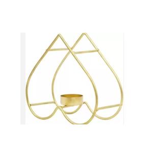Handmade Irregular Shape Gold Metal <b>Tea</b> <b>Light</b> <b>Candle</b> Holder Modern Ins Christmas Dining Table Decorative Lid Wholesale Home - Product Image 1