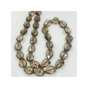 AAA Grade Naturel Smokey Quartz Facettes Poire Gouttes Perles 16 Pouces Brin 6x8-9x13mm Perceuse Droite pour la Fabrication de Bijoux En Gros - Product Image 1