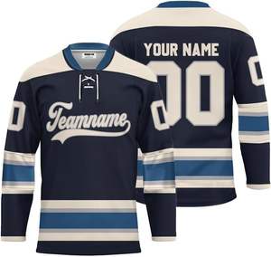 Chemises de hockey sur glace personnalisées Maillot durable et populaire Chemise de hockey sur glace à séchage rapide Sublimation complète sur mesure - Product Image 2