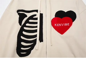 Sudadera con capucha de hombre de talla grande con logotipo personalizado de muestra gratis con sudadera de chenilla francesa bordada con capucha bordada - Product Image 5