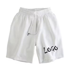 Pantalones cortos deportivos de verano para hombre, nuevo diseño, pantalones cortos para gimnasio, Fitness y correr con patrón sólido, cintura con cordón de Color personalizado, respetuosos con el medio ambiente - Product Image 6