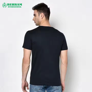 Meilleur fournisseur pakistanais de t-shirts pour hommes en polyester/coton de haute qualité, coupe ample, logo personnalisé sur le devant, anti-boulochage, respirant - Product Image 1
