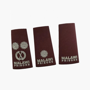 Broderie épaulettes à enfiler OEM rangs personnalisés pour uniforme doux Machine brodée pour épaule Patch qualité supérieure - Product Image 1