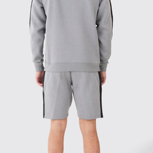 Ensemble de survêtement pour homme avec fermeture éclair et short, logo personnalisé, respirant, séchage rapide, vêtements de sport, ensemble de survêtement avec short - Product Image 3