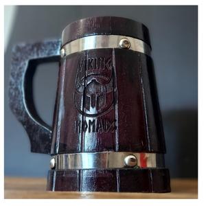 Mug en bois artisanal classique personnalisé pour la maison, le bureau, l'hôtel, mug à bière en bois, mug à thé, avec la meilleure qualité, grossiste en provenance d'Inde - Product Image 1