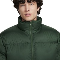 Veste d'hiver en stock pour hommes avec col montant matelassé à capuche en duvet Veste chaude décorée de fourrure