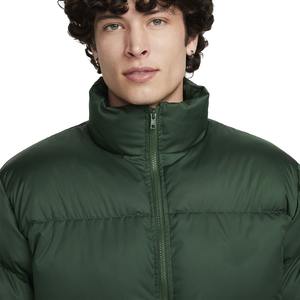 Chaqueta acolchada de invierno para hombre con cuello levantado, Abrigo acolchado con capucha, chaqueta cálida decorada con piel - Product Image 3