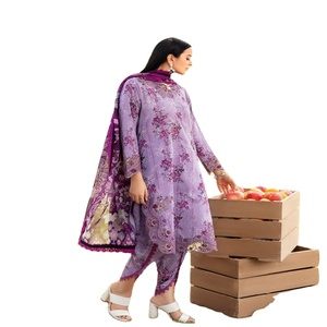 Ramsha Vol RANGREZ Collection de robes de soirée pakistanaises 3 pièces pour femmes Festivals et mariages Vêtements indiens et pakistanais - Product Image 1