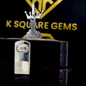 Colgante de Hip Hop Personalizado para Niños y Hombres con Foto 3D en Esmalte y Moissanita, Plata 925 - Product Image 5